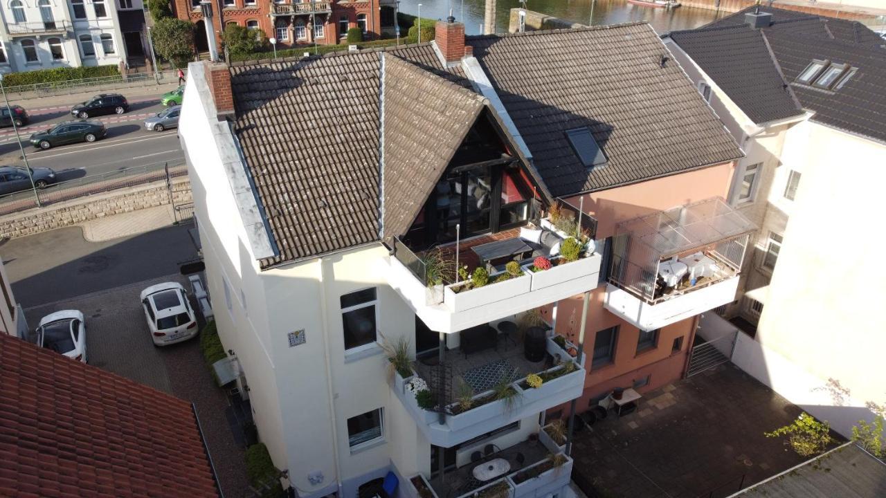 Ferienwohnung Brückenkopf OG Hamelín Exterior foto